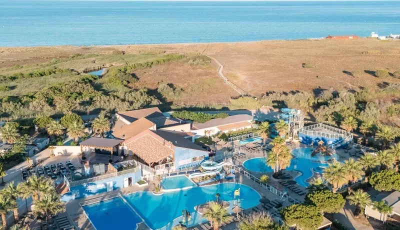La vue aérienne du camping Siblu Le Marisol