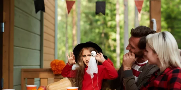 Halloween en camping en famille